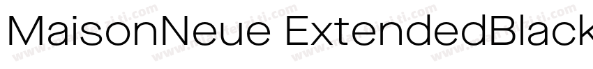 MaisonNeue ExtendedBlack字体转换